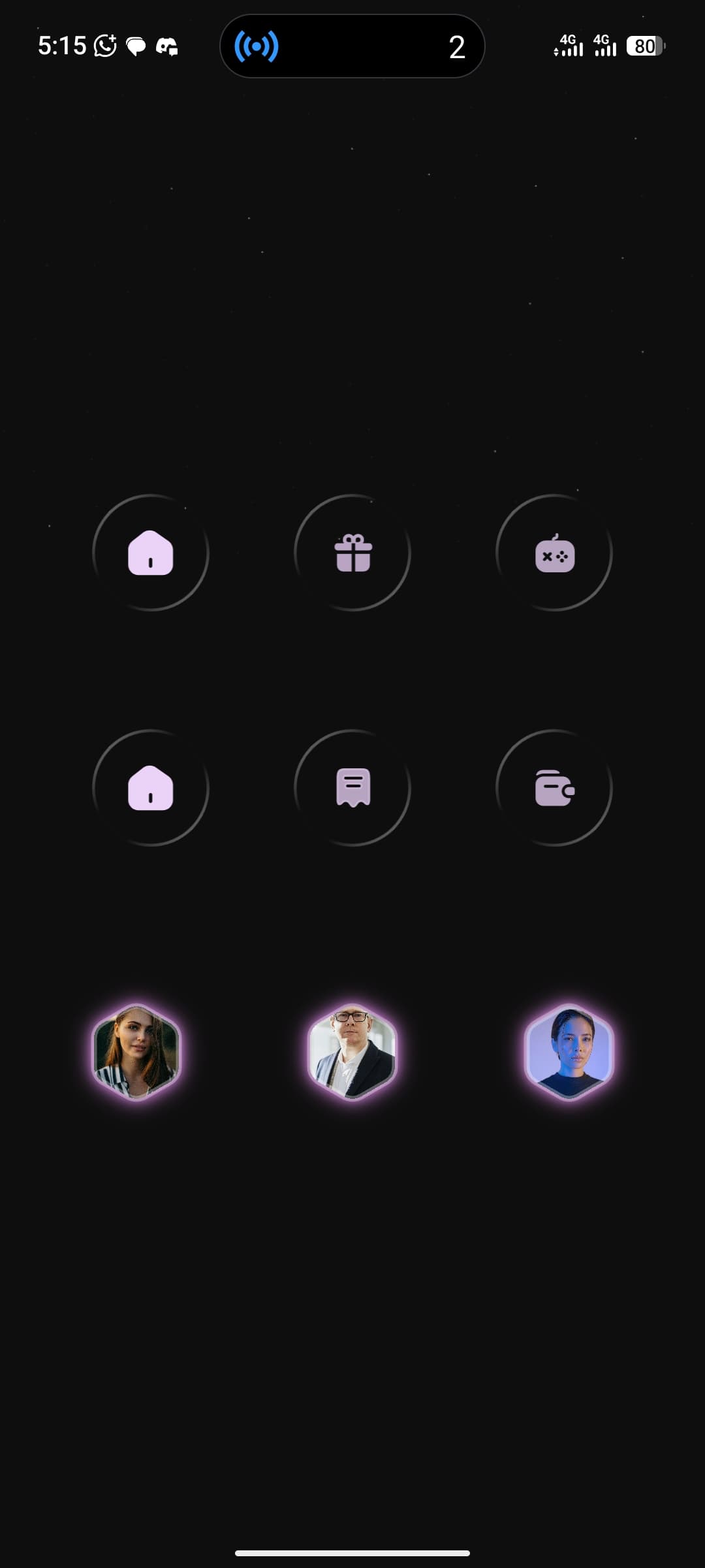 Characters and Glass Icons
